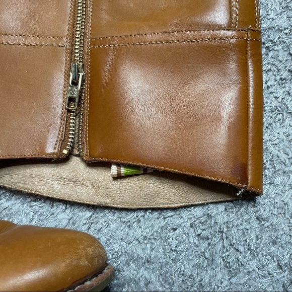 Sperry Topsider sable cognac tan brown equestrian riding boots size 9 - Picture 6 of 10